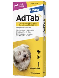 ADTAB PERRO 112 mg. (2,5 - 5,5 Kg.) 1 comprimido